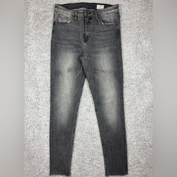 Bridge by Gly Jeans Womens 27 Ankle Skinny High Rise Stretch Raw Hem Fade Casual - Picture 1 of 4